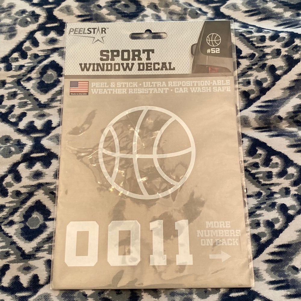 NWT basketball customizable decal